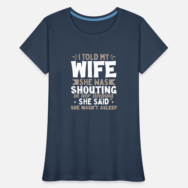 Ehefrau Ehemann Witz Frauen Premium Bio T-Shirt