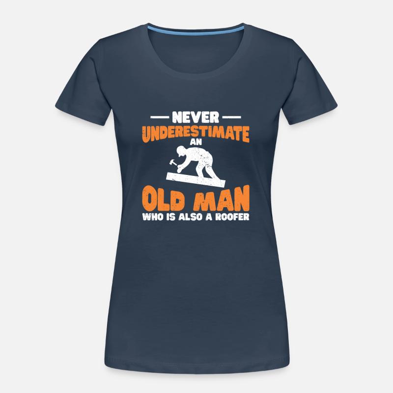 Dachdecker Geschenk Arbeit Handwerker Dachdecker Frauen Premium Bio T-Shirt