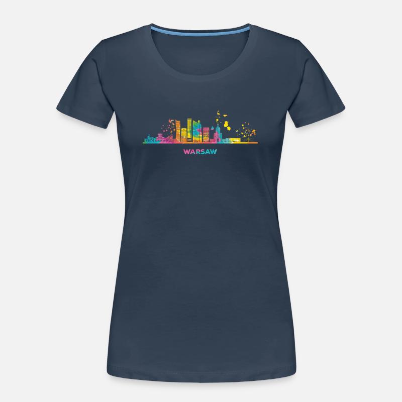 Varsovie Skyline Varsovie T-shirt bio Premium Femme