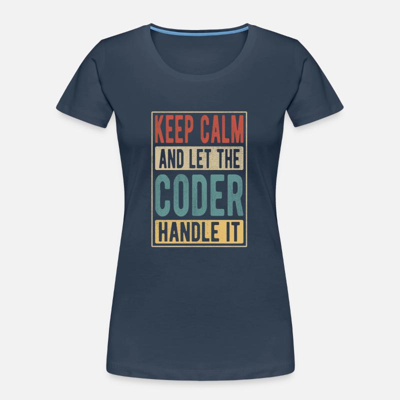 Coder Retro Cadeau T-shirt bio Premium Femme