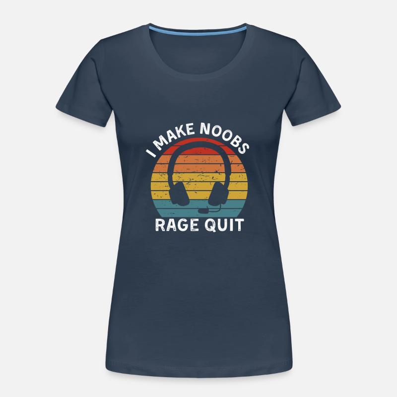 I make noobs rage quit Frauen Premium Bio T-Shirt