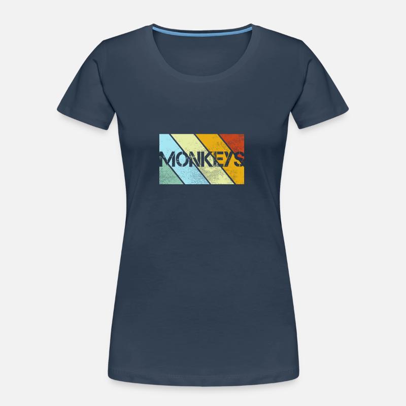 Monkey Retro Women's Premium Organic T-Shirt