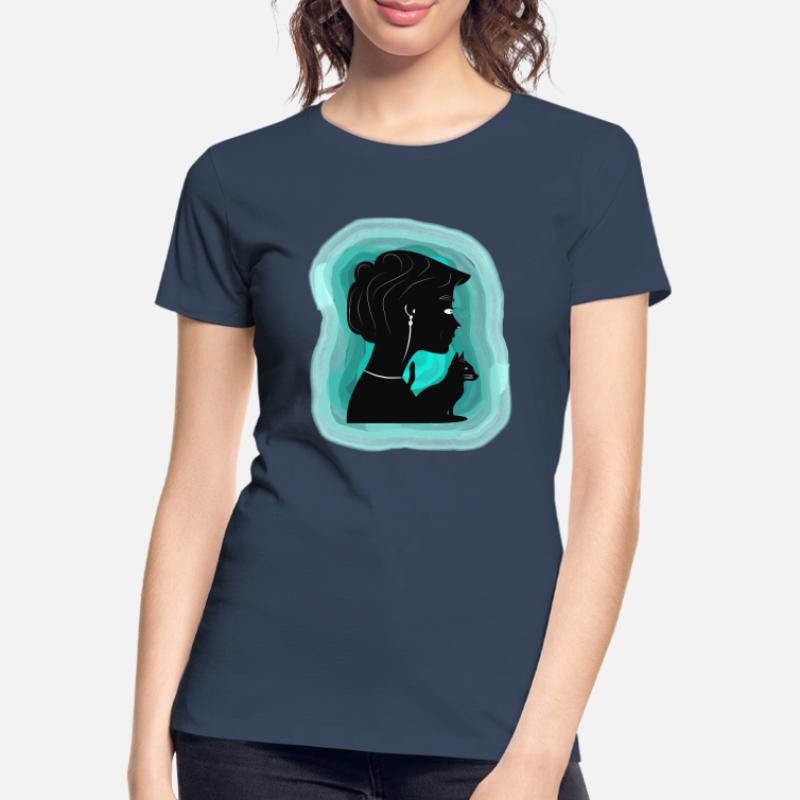 Affectionate cat shows her affection Women's Premium Organic T-Shirt