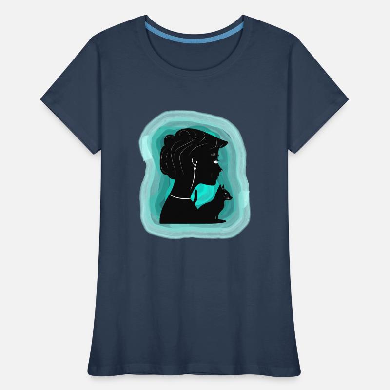 Affectionate cat shows her affection Women's Premium Organic T-Shirt