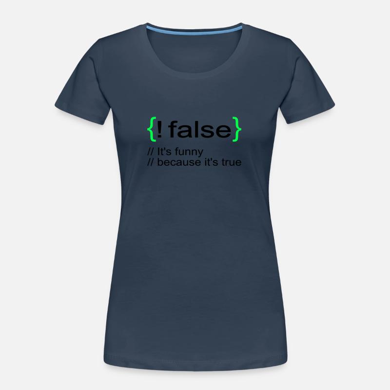 Funny Lol Nerd IT Computer Scientist Women's Premium Organic T-Shirt