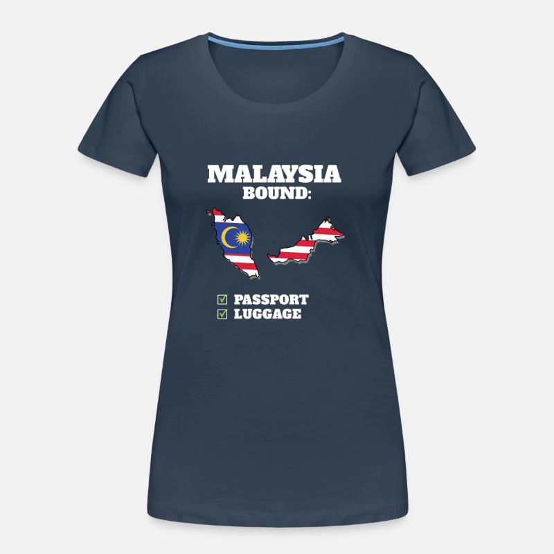 Voyage à destination de la Malaisie Drapeau malaisien T-shirt bio Premium Femme