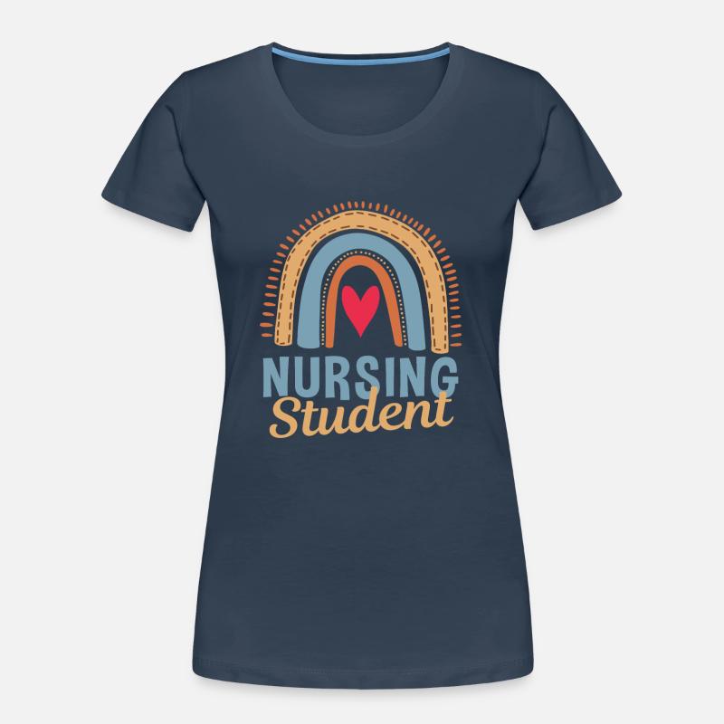 Cute nursing student Boho Rainbow Women's Premium Organic T-Shirt