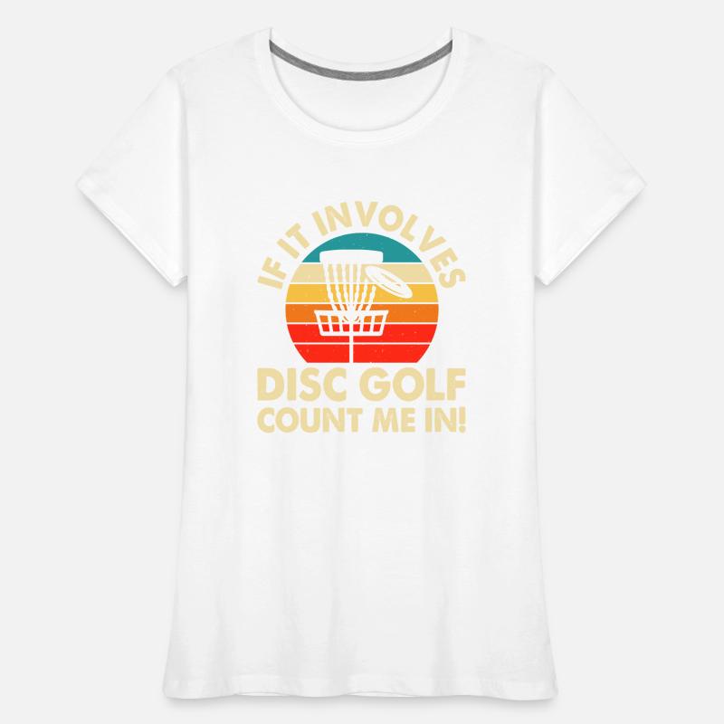 Discgolf Disc Golf T-shirt bio Premium Femme