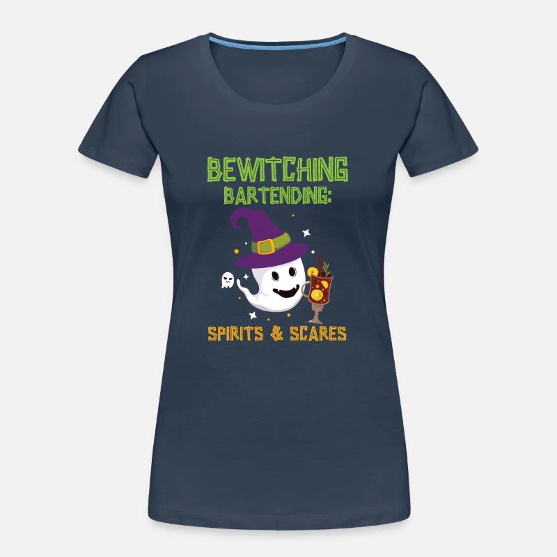 Bewitching Bartending: Ghosts & Horrors Hallow Women's Premium Organic T-Shirt