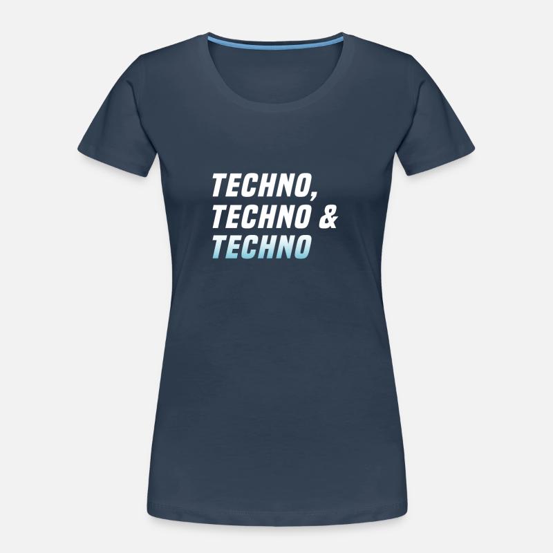 Techno Techno Techno T-shirt bio Premium Femme
