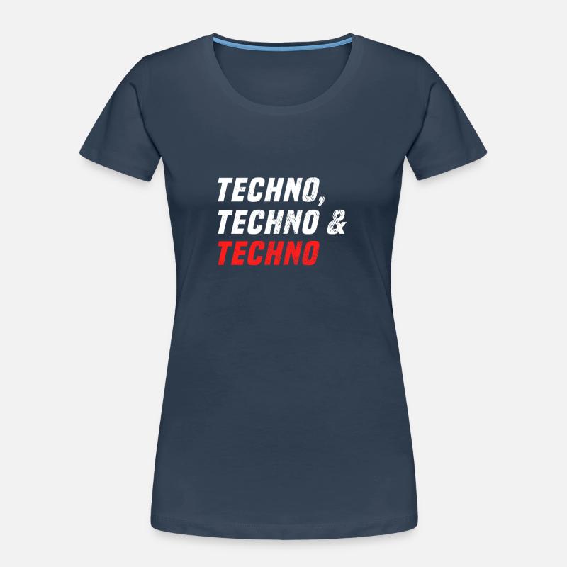 Techno Techno Techno T-shirt bio Premium Femme