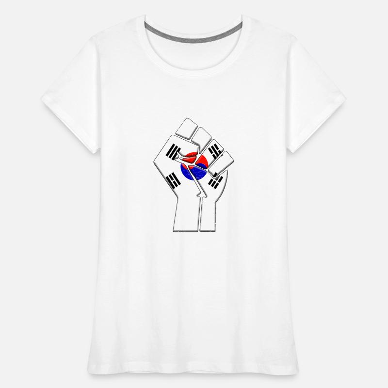 Corée du Sud Drapeau Coréen Pays Pride Natif T-shirt bio Premium Femme