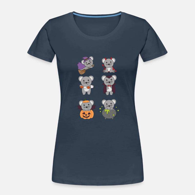 Mouse Halloween Devil Pumpkin Vampire Costume Women's Premium Organic T-Shirt