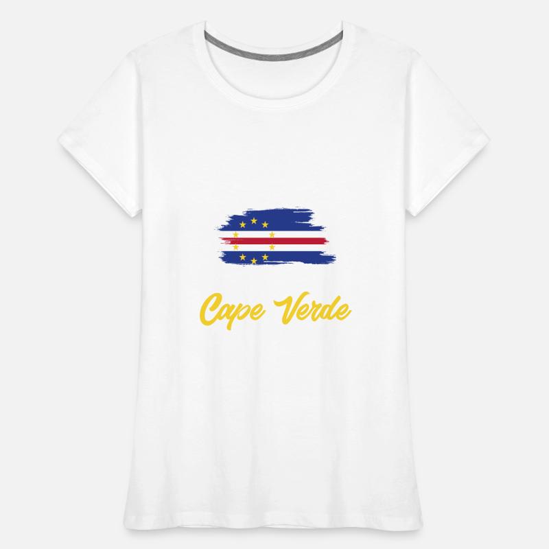 Drapeau du Cap-Vert Drapeau du Cap-Vert T-shirt bio Premium Femme