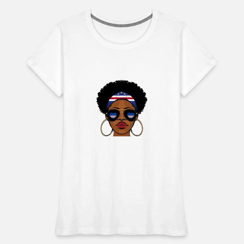 Drapeau du Cap-Vert Drapeau du Cap-Vert T-shirt bio Premium Femme