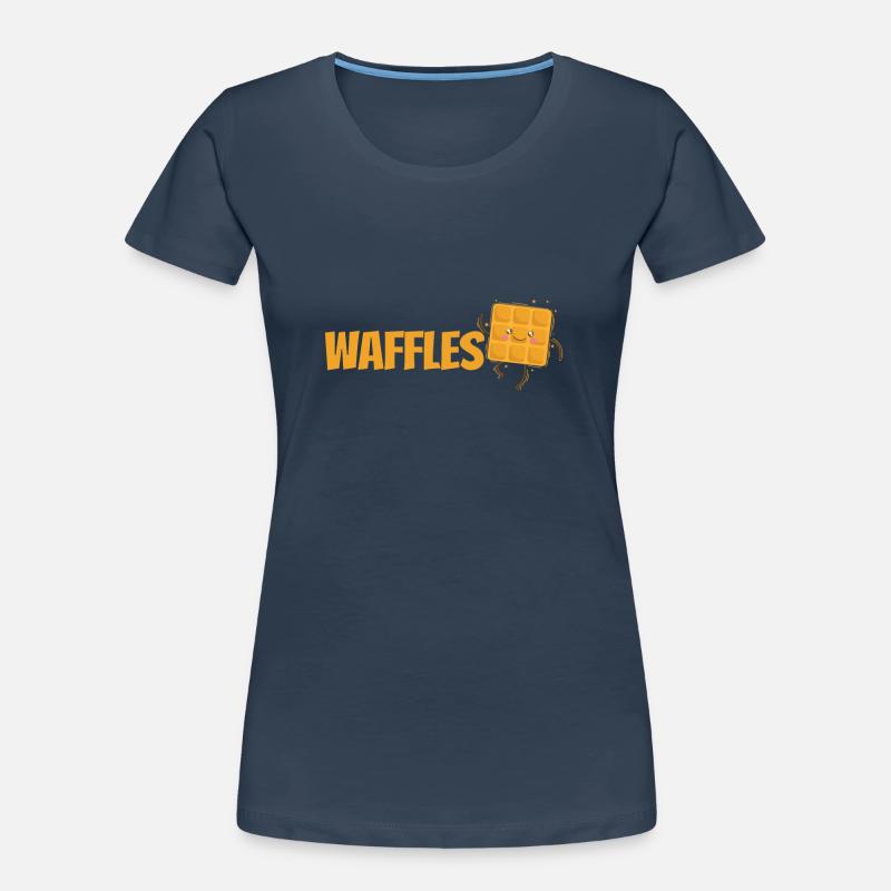 Waffles leckerer Teig wird zum Gebäck Frauen Premium Bio T-Shirt
