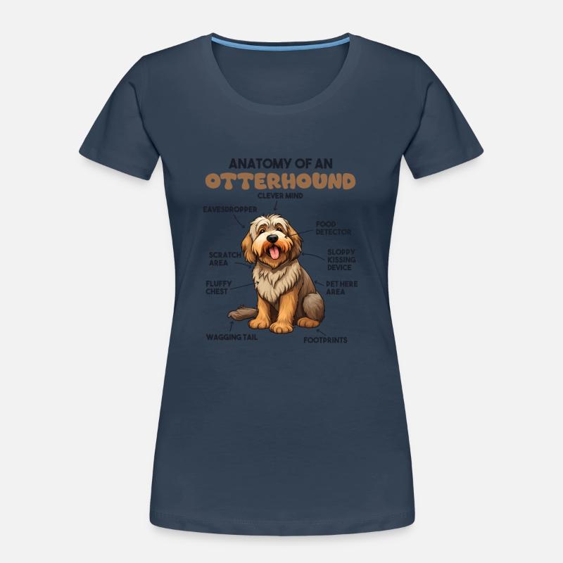 Explication du chien Anatomie d’un lévrier T-shirt bio Premium Femme