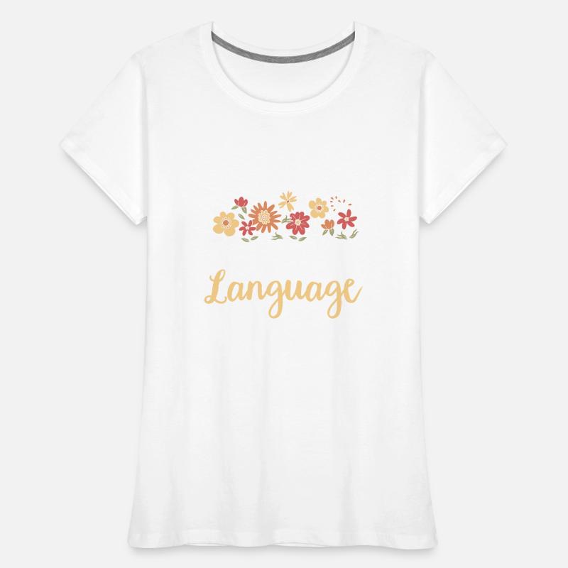 Professeur d’anglais langue seconde langue étrangère T-shirt bio Premium Femme