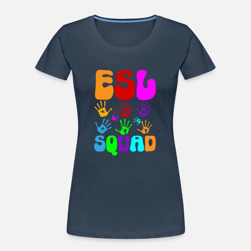 Teacher English Second Language Foreign Language Women's Premium Organic T-Shirt