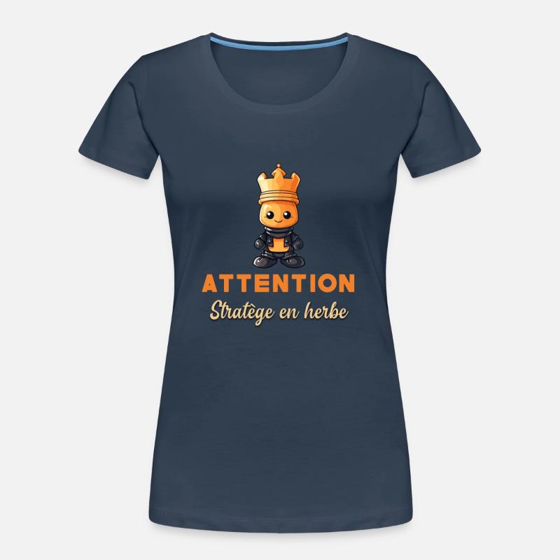 Budding Strategist Gift Chess Player Beginner Women's Premium Organic T-Shirt
