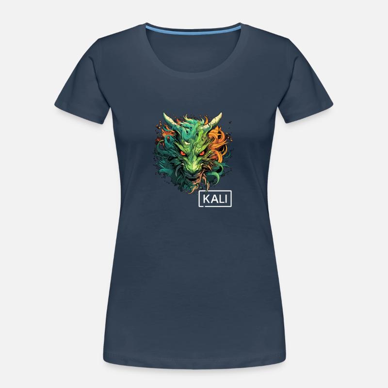 Kali Linux Dragon Design pour les testeurs de T-shirt bio Premium Femme