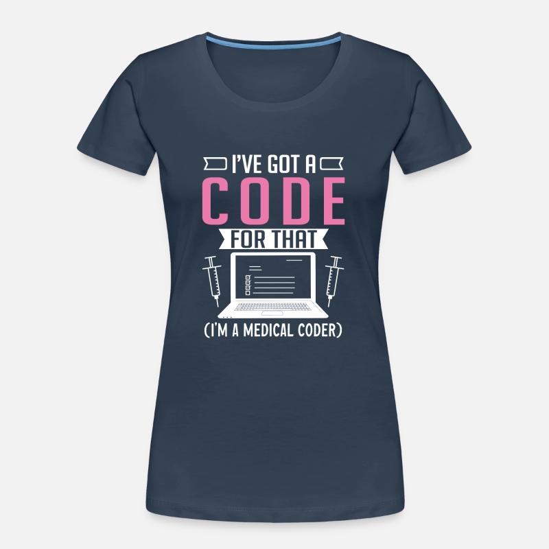Medical Coder Coding Specialist Women's Premium Organic T-Shirt