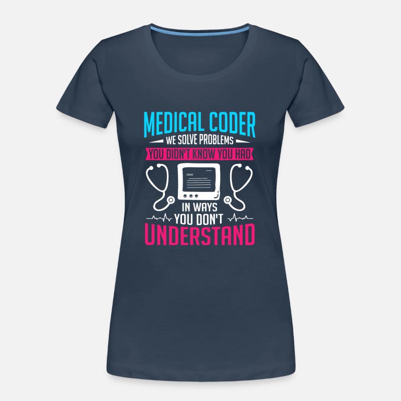 Medical Coder Coding Specialist Women's Premium Organic T-Shirt