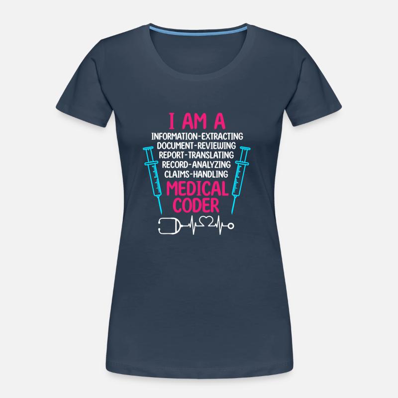 Medical Coder Coding Specialist Women's Premium Organic T-Shirt