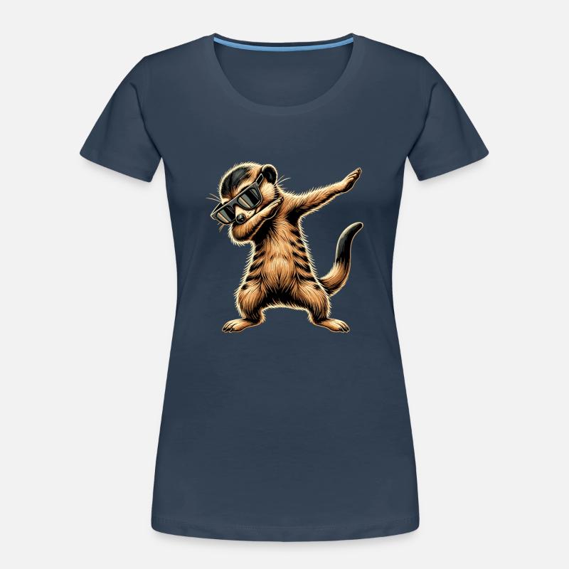 Dabbing Erdmännchen mit Sonnenbrille Cool Erdmännchen Frauen Premium Bio T-Shirt