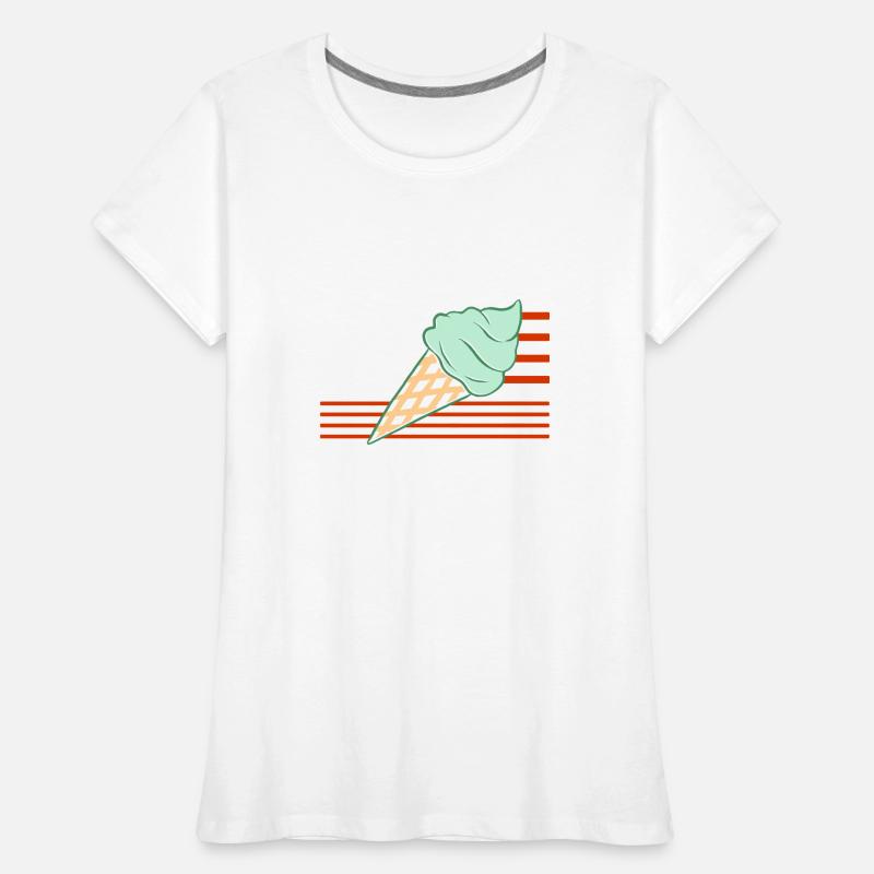 Team Mint Choc Eiswaffel Eiscreme Eis Frauen Premium Bio T-Shirt