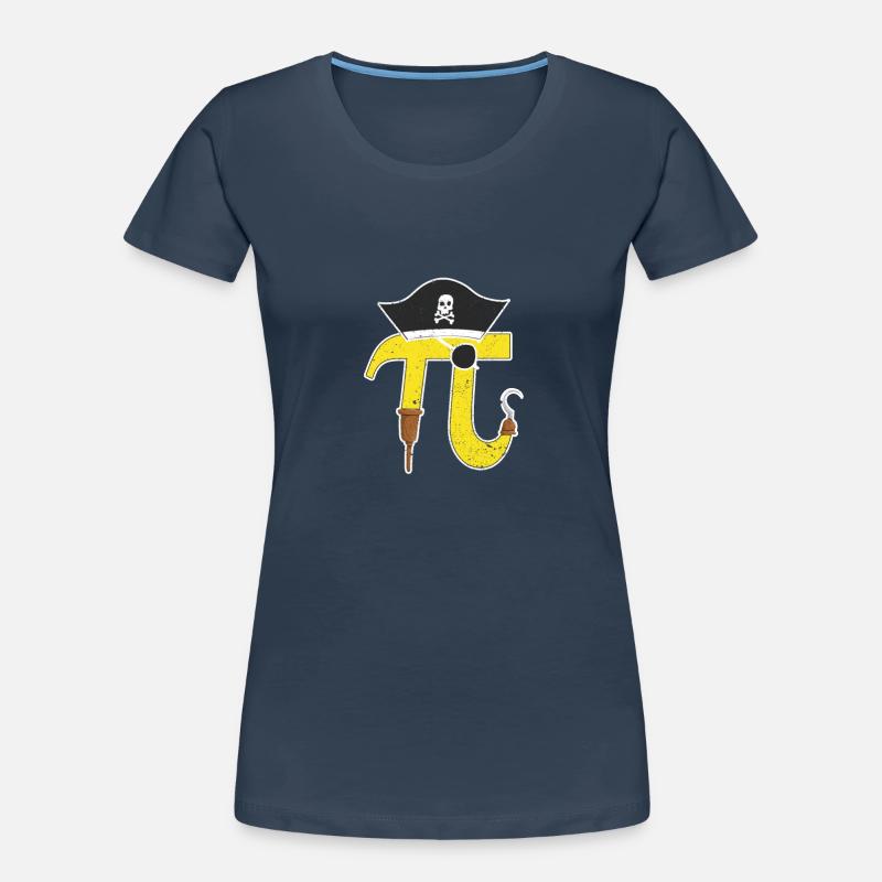 Pi Day Pirate Math Geek Math Numéro Nerd T-shirt bio Premium Femme