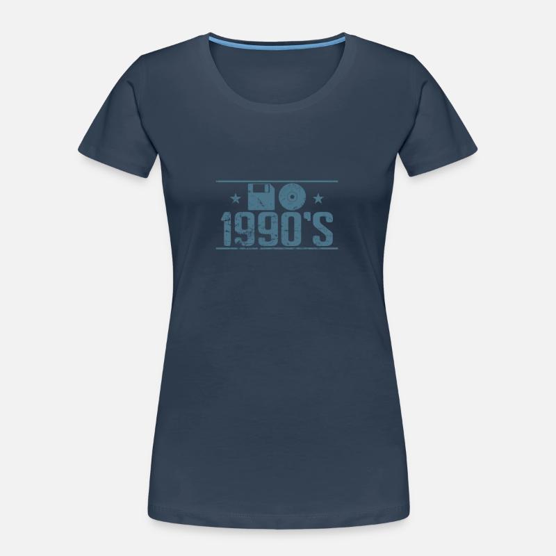 Diskette und CD 1990's Retrospeichermodul Frauen Premium Bio T-Shirt