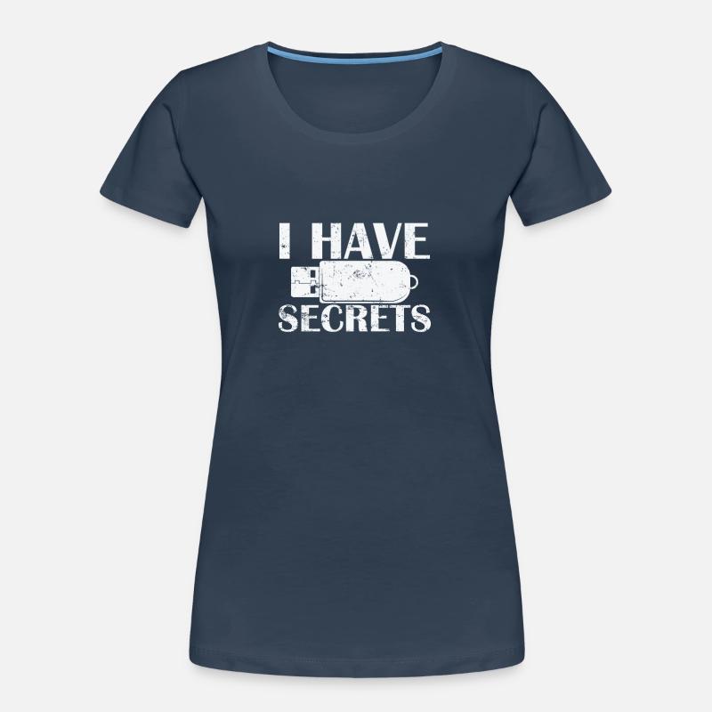I have Secrets USB Stick Retrospeichermodul Frauen Premium Bio T-Shirt