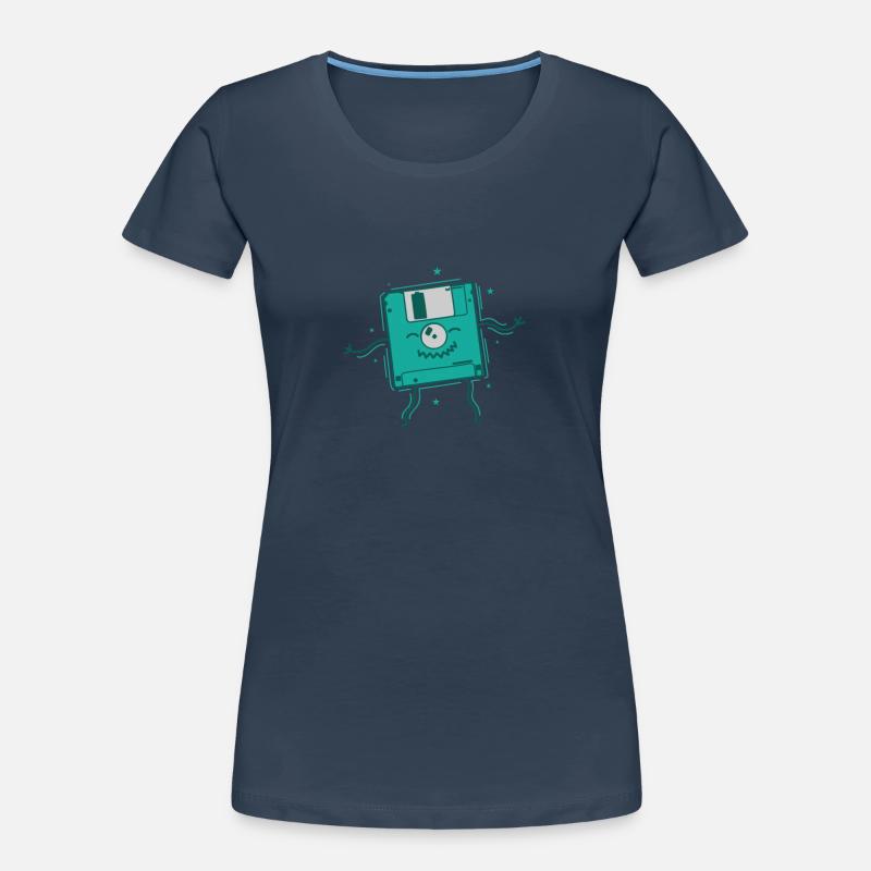 Floppy Disk Dances Retro Storage Module Disk Women's Premium Organic T-Shirt