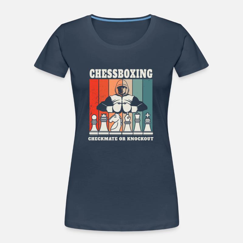 Schachboxen - Schachmatt Oder Knockout Schachboxen Frauen Premium Bio T-Shirt