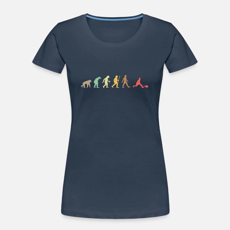 Vintage Squash Retro Squash Schläger Evolution Frauen Premium Bio T-Shirt
