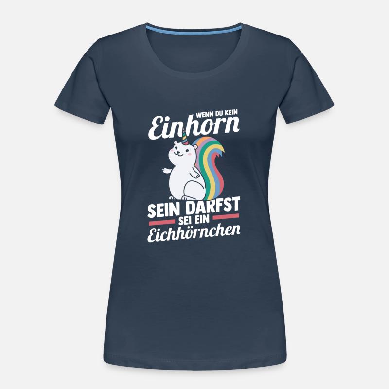 Einhorn Eichhörnchen Frauen Premium Bio T-Shirt