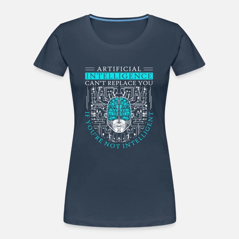 Artificial Intelligence Algorithm Brain Frauen Premium Bio T-Shirt