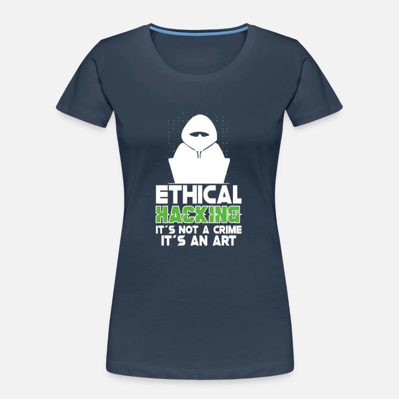 Ethical Hacking Analyst Ethical Cyber Security Frauen Premium Bio T-Shirt