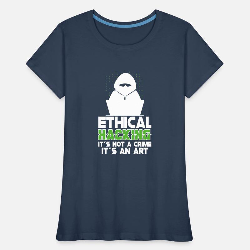 Ethical Hacking Analyst Ethical Cyber Security Women's Premium Organic T-Shirt