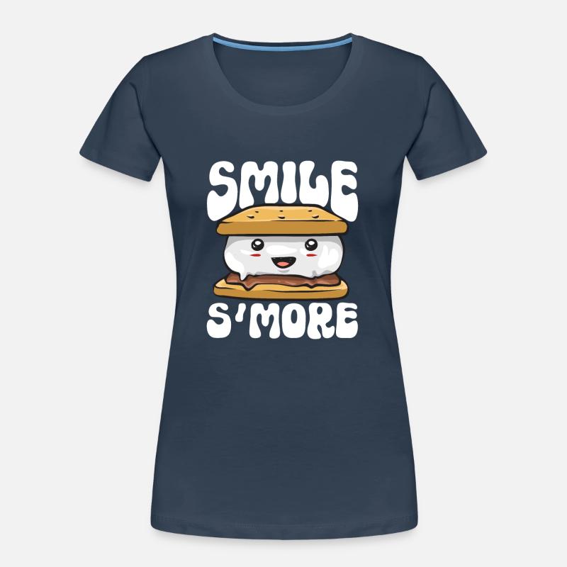 S'more Campfire Marshmallow Camping T-shirt bio Premium Femme