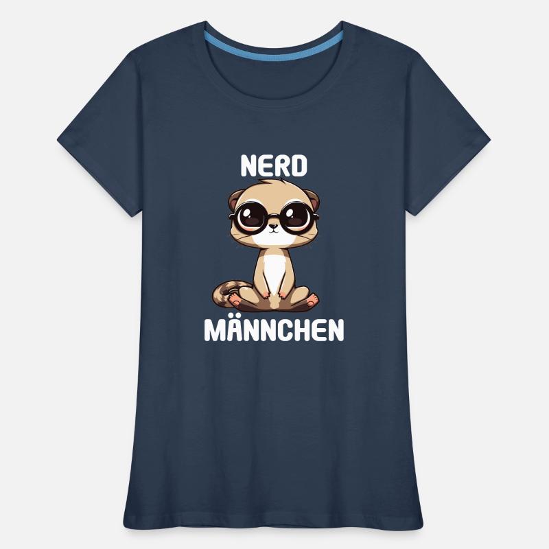 Nerdmännchen Junge Jungen Erdmännchen Nerdy Nerd Frauen Premium Bio T-Shirt