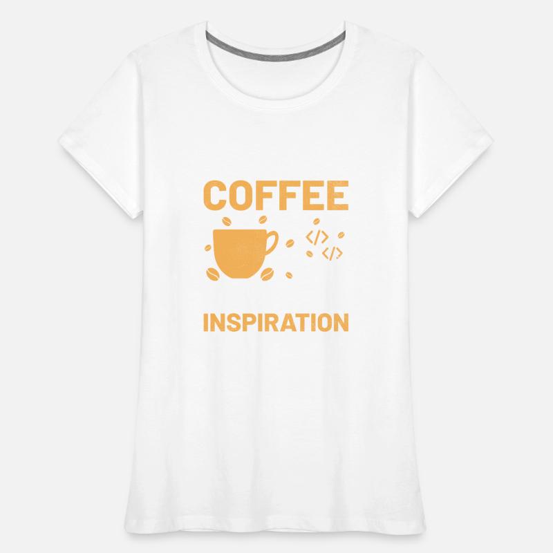 Kaffee-Codierung Programmierer Programmierer Entwickler Nerd Coff Frauen Premium Bio T-Shirt