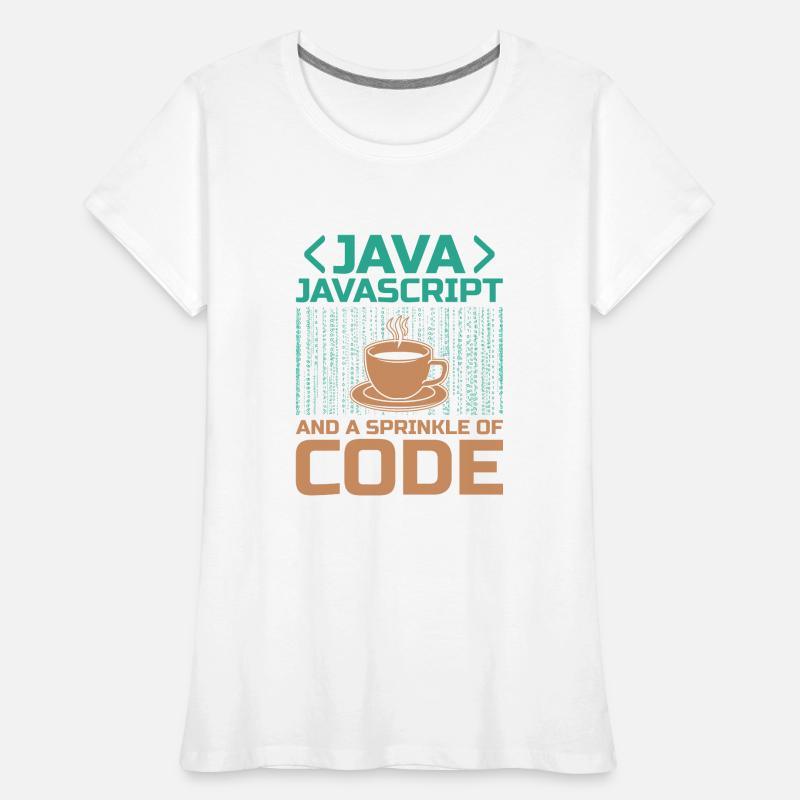 Kaffee-Codierung Programmierer Programmierer Entwickler Nerd Coff Frauen Premium Bio T-Shirt