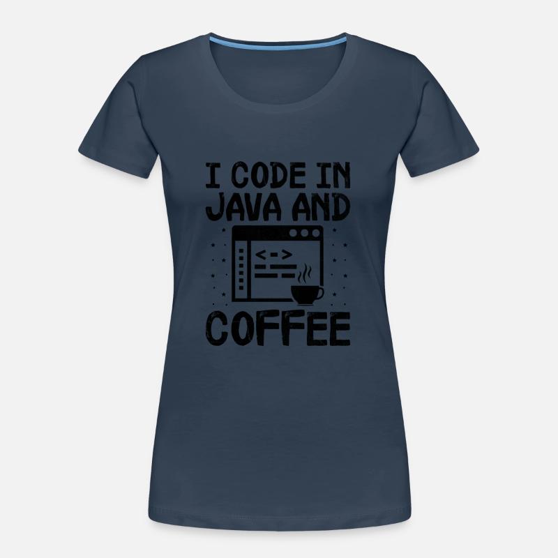 Kaffee-Codierung Programmierer Programmierer Entwickler Nerd Coff Frauen Premium Bio T-Shirt