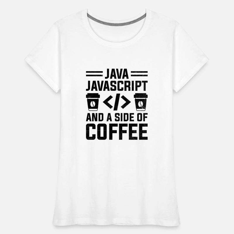 Café Codage Programmeur Codeur Développeur Nerd Coff T-shirt bio Premium Femme