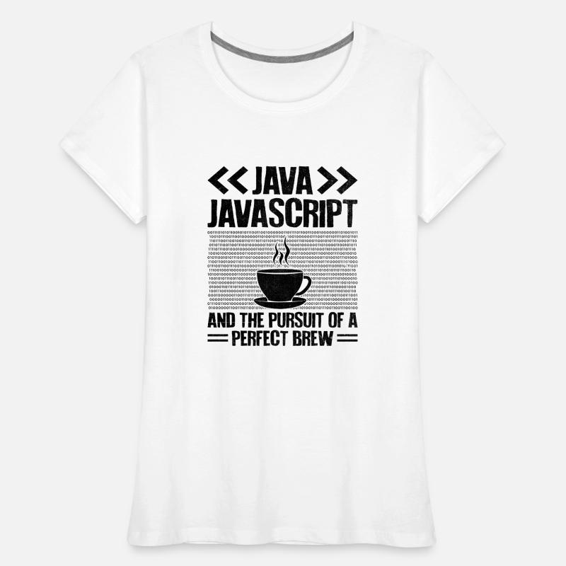 Kaffee-Codierung Programmierer Programmierer Entwickler Nerd Coff Frauen Premium Bio T-Shirt