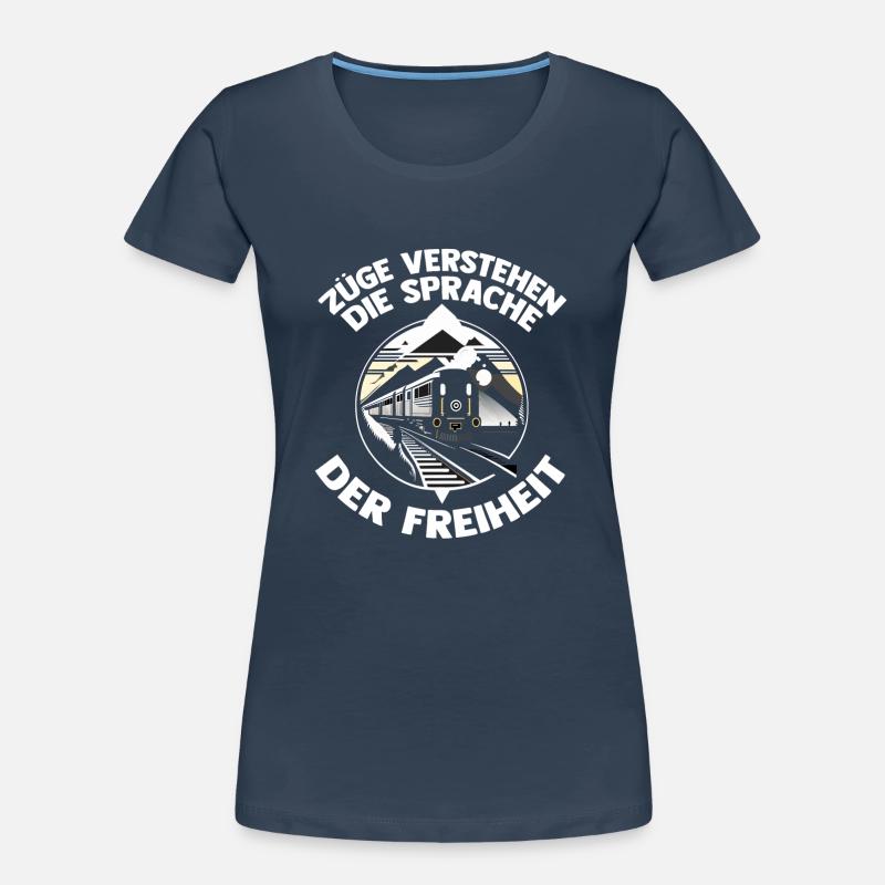 Chemin de fer miniature Train miniature Train Chemin de fer Chemin de fer Chemin de fer Train miniature Train modèle T T-shirt bio Premium Femme