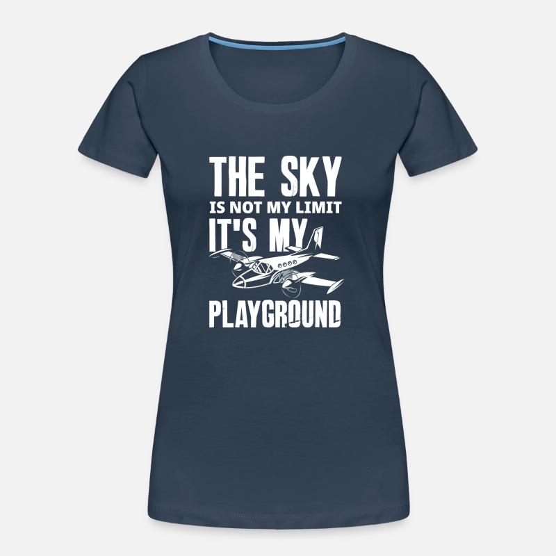 Pilot Beruf Hobbypilot Fliegen Spruch Geschenk Frauen Premium Bio T-Shirt