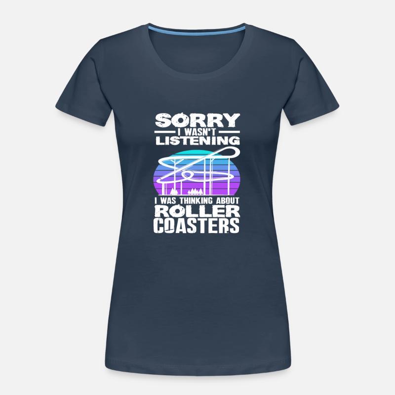Achterbahn Spruch Geschenkidee Frauen Premium Bio T-Shirt